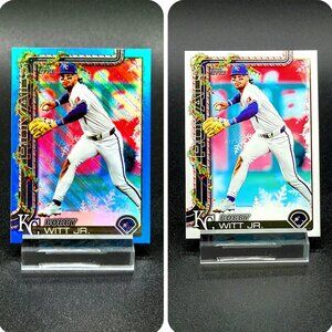 Bobby Witt Jr. 2025 Holiday & Blue Metallic Kansas City Royals